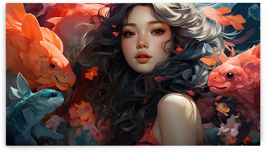 Whimsical illustration with vibrant color and magical creature. by Israt Jahan Elma