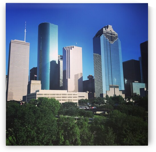 Downtown Houston Cityscape by Constantine Giovanni
