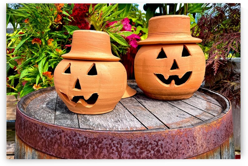 Pumpkin Smiles on a Barrel by Bill Swartwout Photography