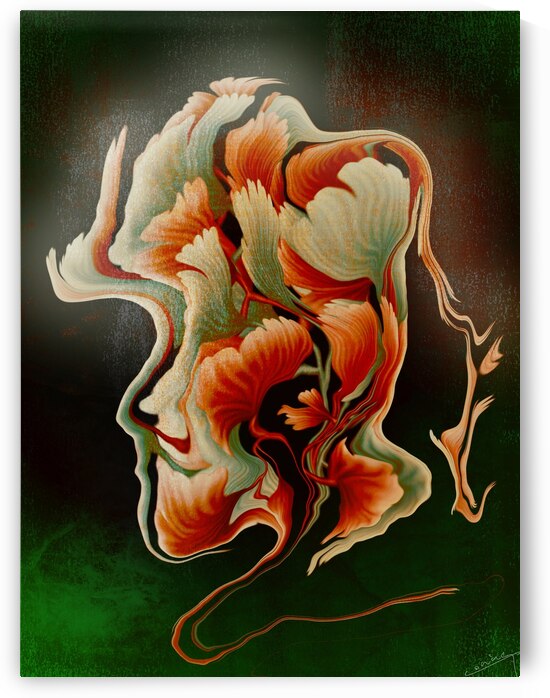 Blossoming Birth -  Floral Growth Art Print by Corina Ioana