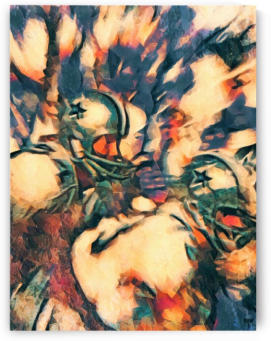 Dallas Cowboys Throwback Abstract Art by Row One Brand