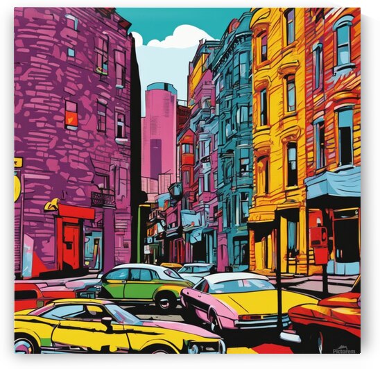 Montreal Pop art style by AIGALLERY