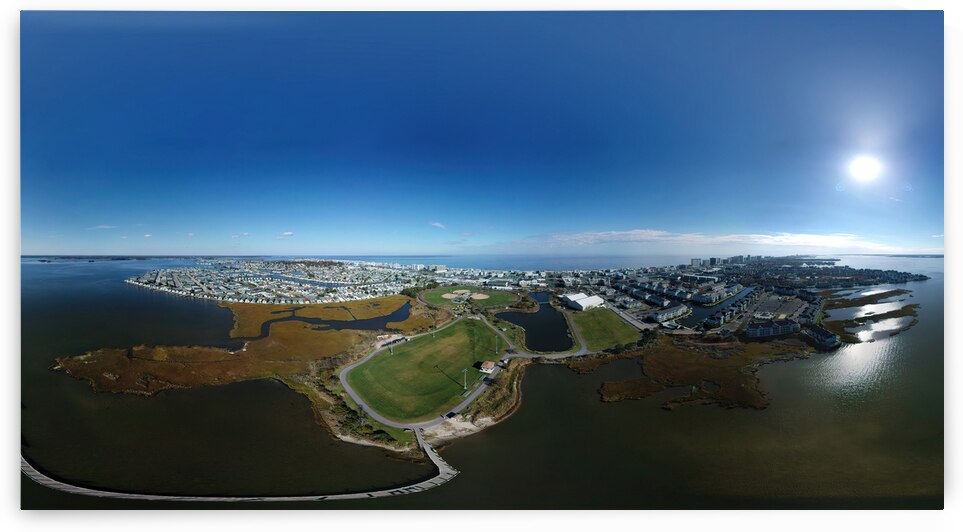 Ocean City Bay to Beach Panorama by Bill Swartwout Photography