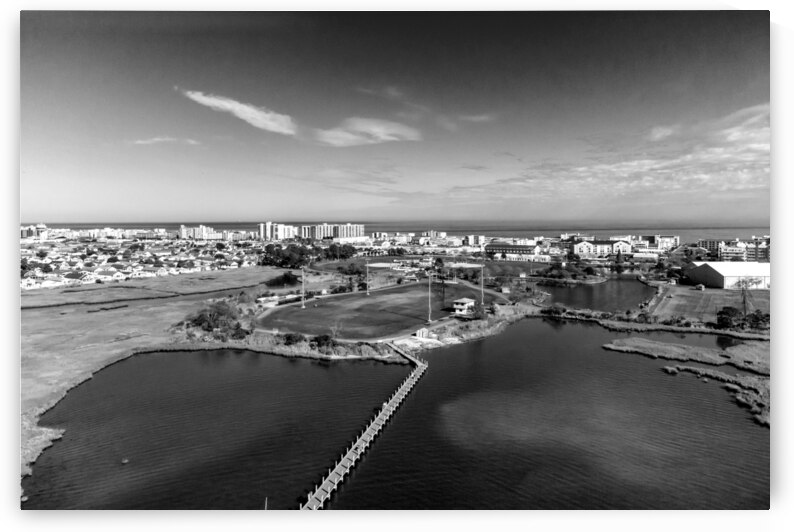 Ocean City Northside Park in Black and White by Bill Swartwout Photography