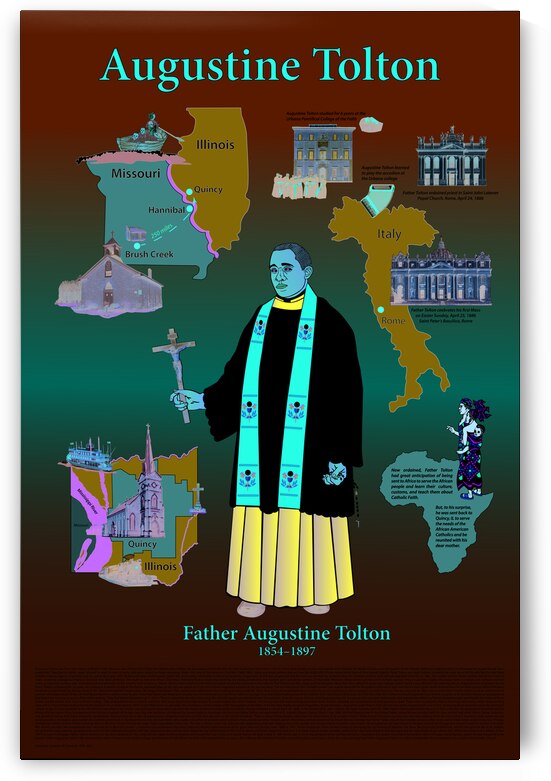 Augustine Tolton Poster by Lawrence Swienciki