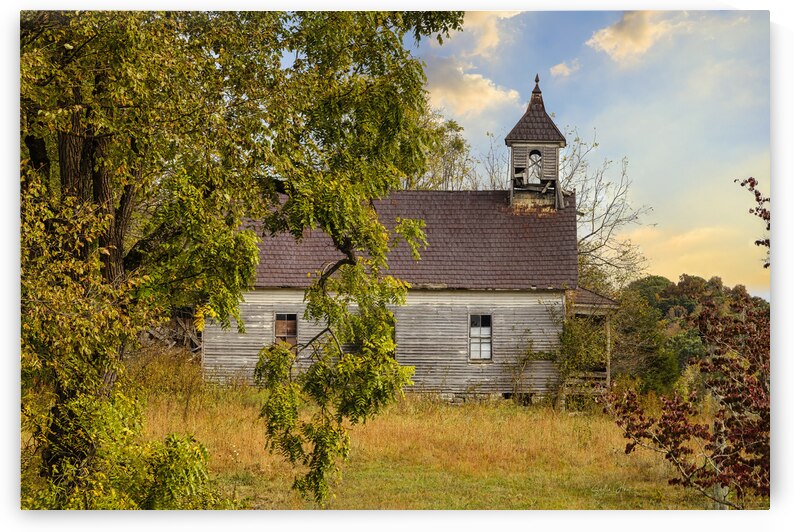 Old Dunlap School in Autumn by Shelia Hunt Photography