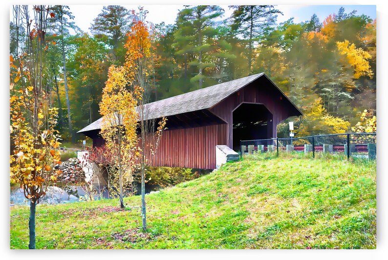 Eunice Williams Covered Bridge Abstraction by Bill Swartwout Photography