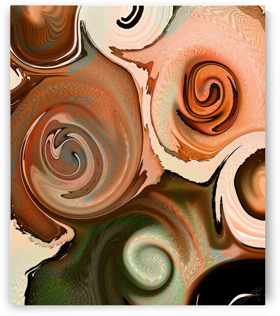 Organic Earthly Abstraction - Abstract Art Print by Corina Ioana