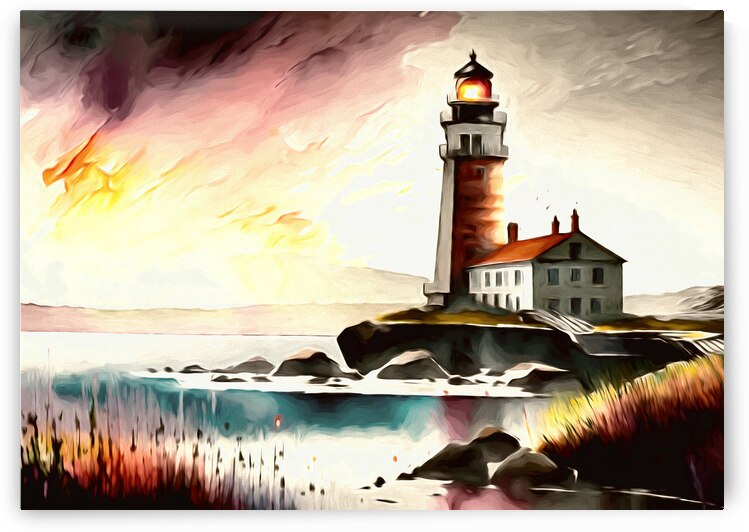 Majestic lighthouse - GIA-2309-1080 - OIL by JordiCarrio