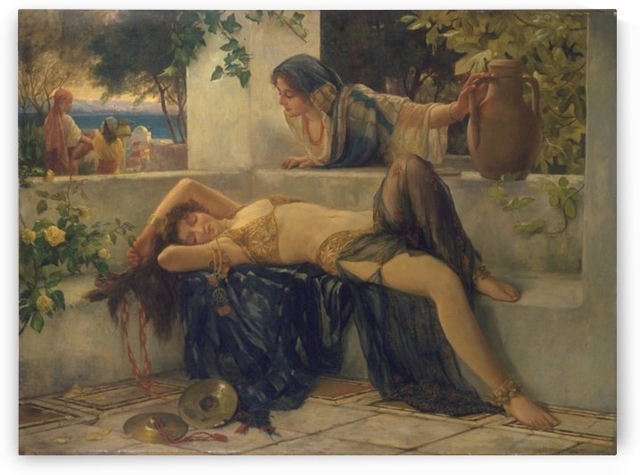 Oriental women resting by Delapoer Downing