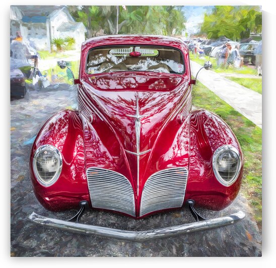 1938 Lincoln Zephyr 3 Window Coupe X 2 by Rich Franco