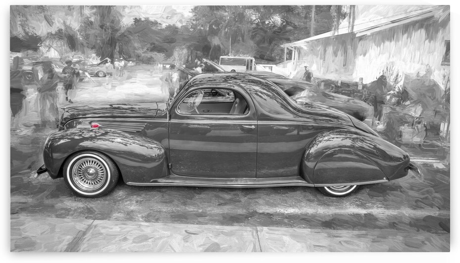 1938 Lincoln Zephyr 3 Window Coupe X 3 by Rich Franco
