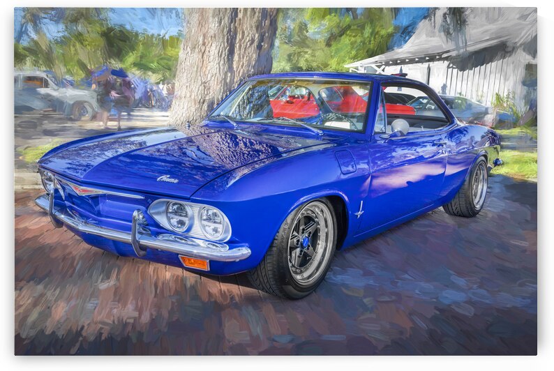 1965 Blue Chevrolet Corvair Monza X 2 by Rich Franco