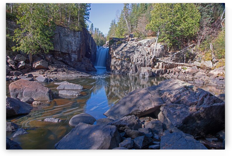 MacKenzie River Falls Print by Stephen Emms