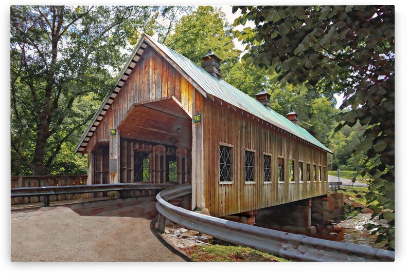 Emerts Cove Covered Bridge in the Great Smoky Mountains by Norma Brandsberg Photography
