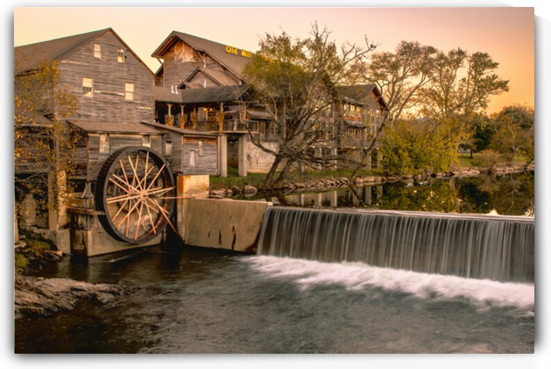 Pigeon Forge Old Mill in Autumn Colors by Norma Brandsberg Photography
