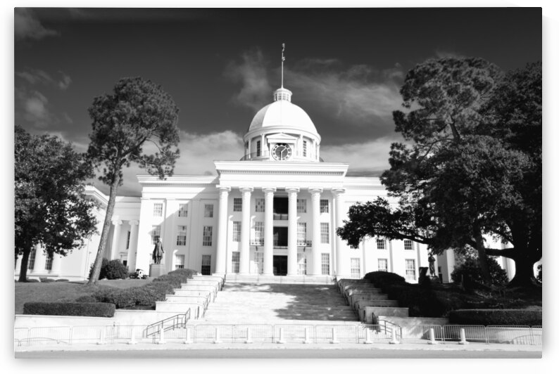 Alabama State Capital Building in Black and White by Norma Brandsberg Photography