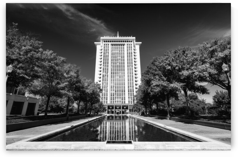 RSA Building Montgomery Alabama  in Black and White by Norma Brandsberg Photography