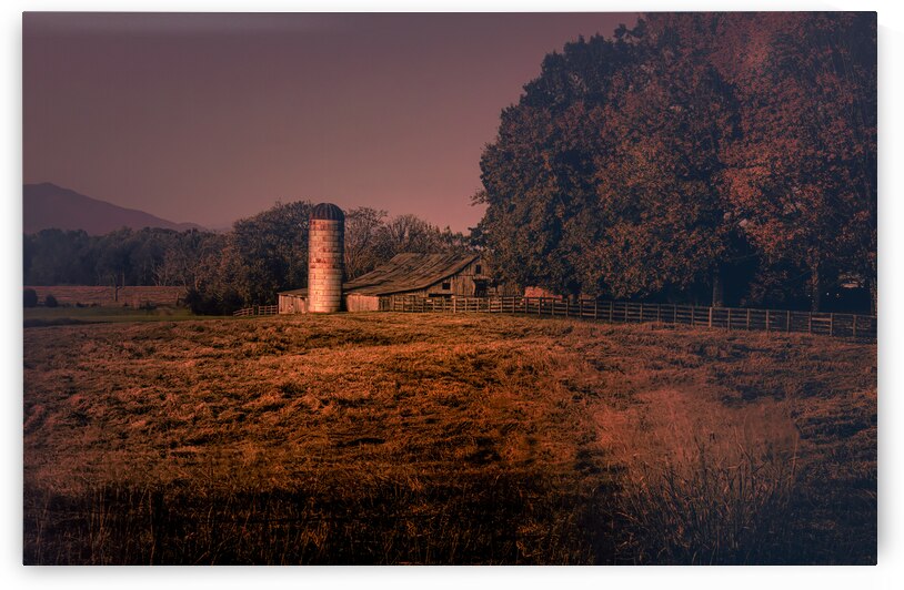 Sunset Radford Wolf Branch Farm in Forest Virginia by Norma Brandsberg Photography