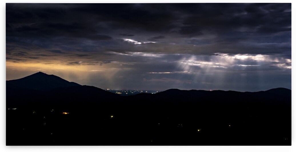 Blue Ridge Mountains Eclipse Panorama by Norma Brandsberg Photography