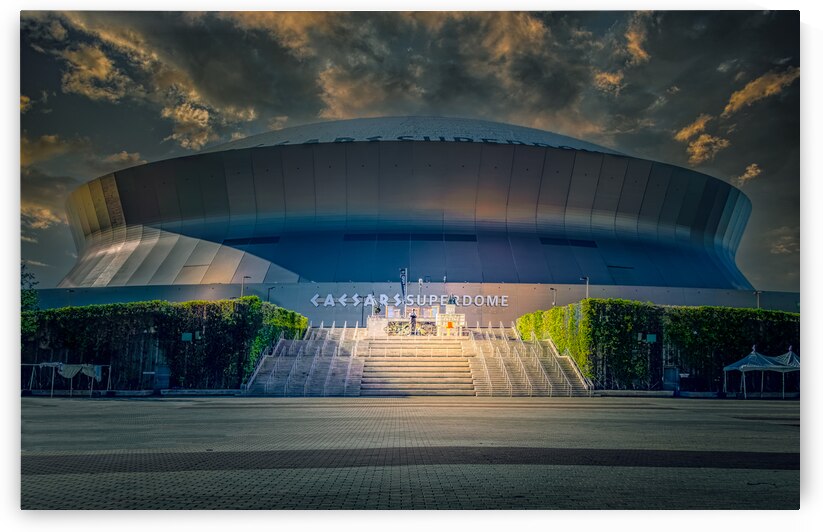 New Orleans Saints Super Dome  by Norma Brandsberg Photography