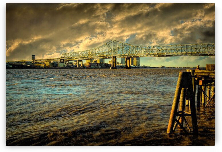 New Orleans Waterfront at Sunset by Norma Brandsberg Photography