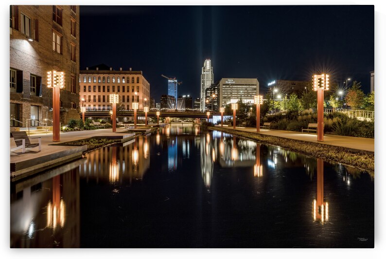 Omaha Nebraska Cityscape Skyline by Jennifer White