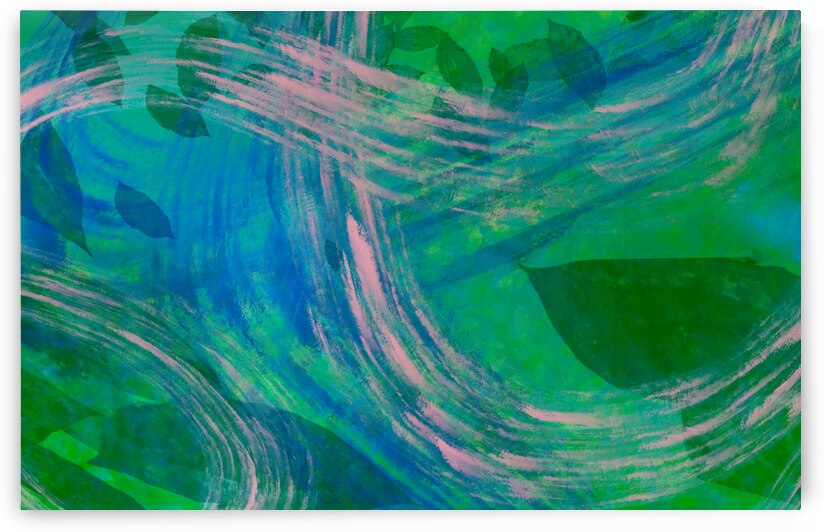 Green and Purple Storm by Iris H Richardson