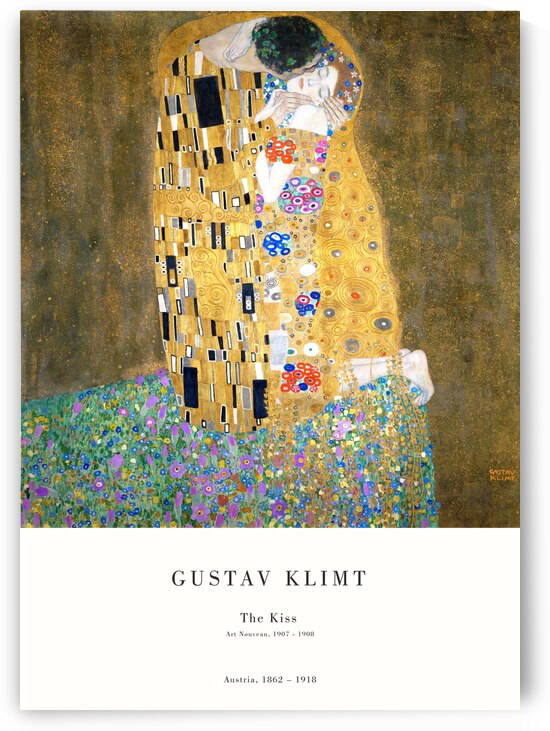 Gustav Klimt - The Kiss by Oldmasters