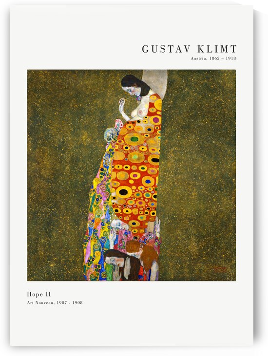 Gustav Klimt - Hope II by Oldmasters