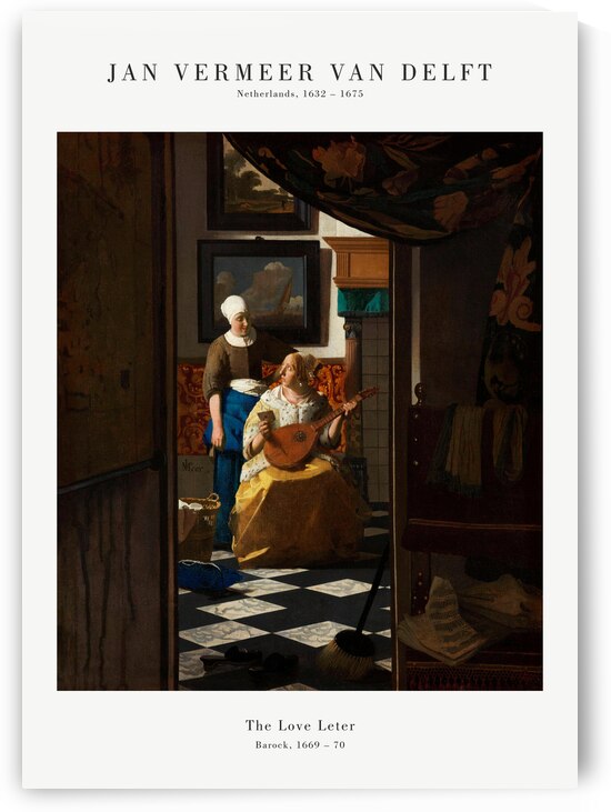 Vermeer - The Love Letter by Oldmasters