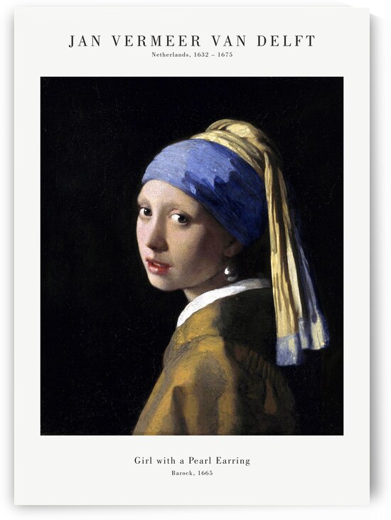 Vermeer - Girl with Pearl Earring by Oldmasters