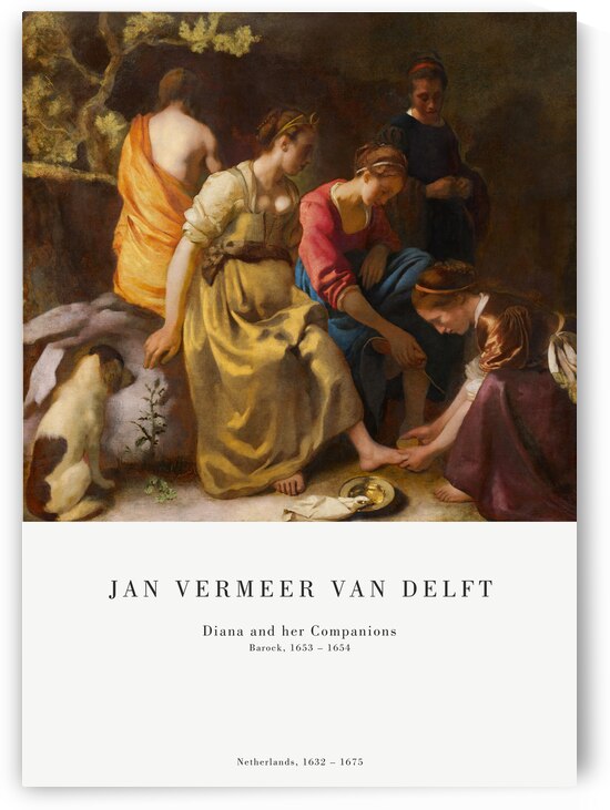 Vermeer - Diana and her Companions by Oldmasters