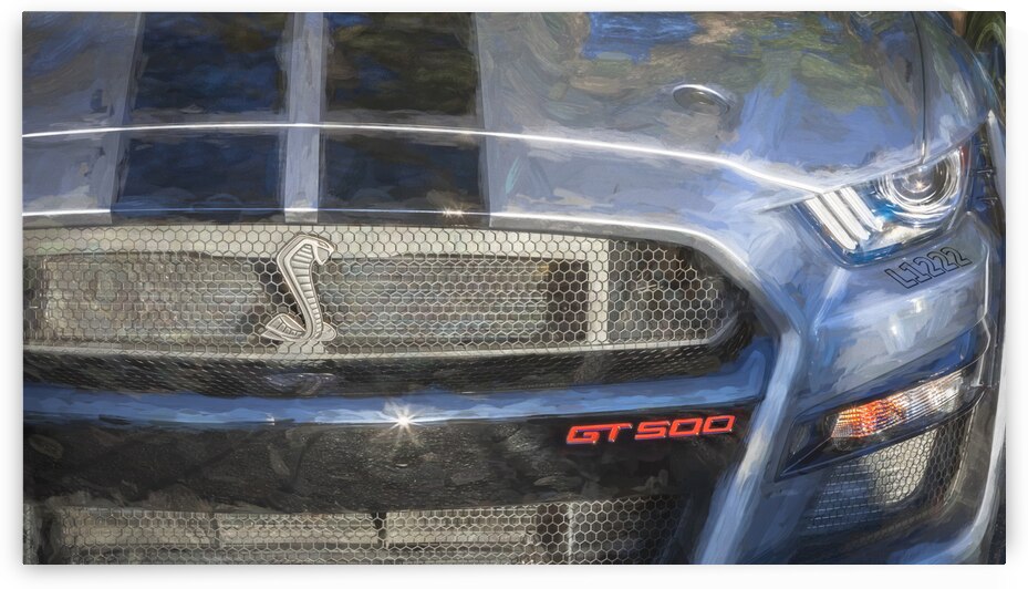 2020 Silver Ford Mustang Shelby GT500 X 3 by Rich Franco