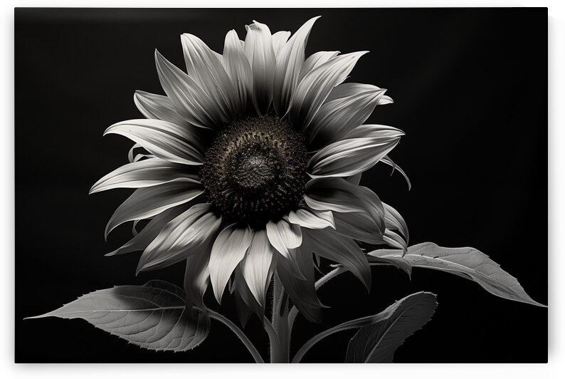 Obsidian Petals – Dark Botanical Fine Art Print by Savage Art Prints