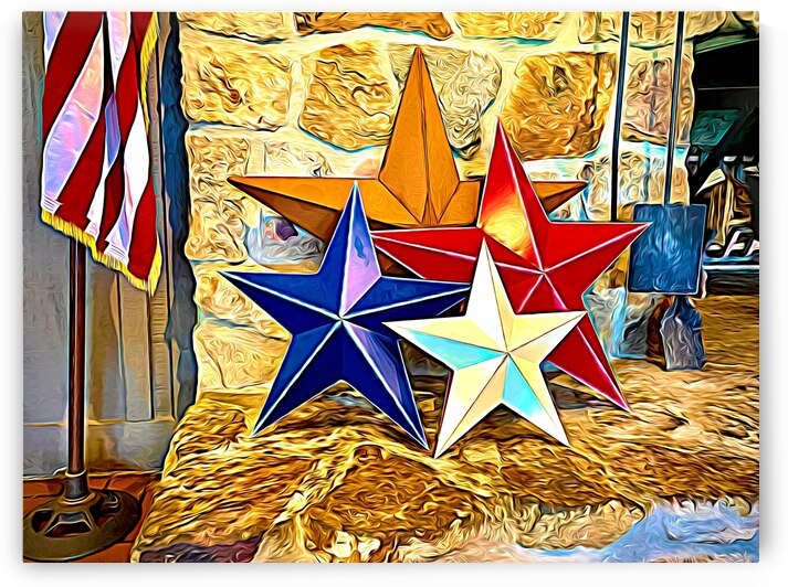 Stars and Stripes Still Life Expressionism by Bill Swartwout Photography