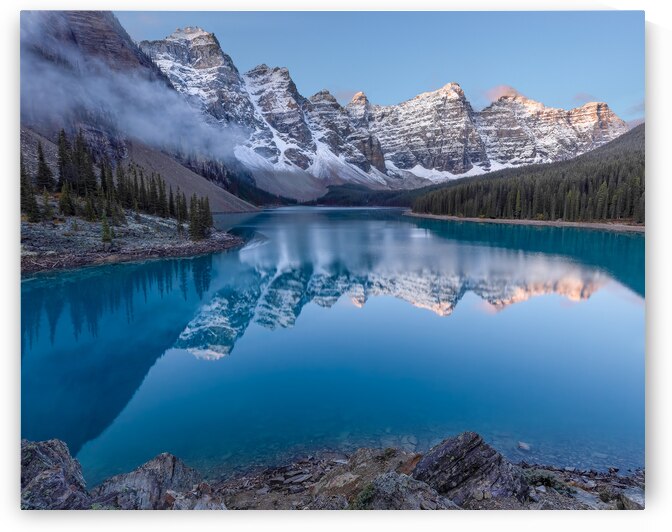 Sunrise at Moraine Lake by Andrea Belcher