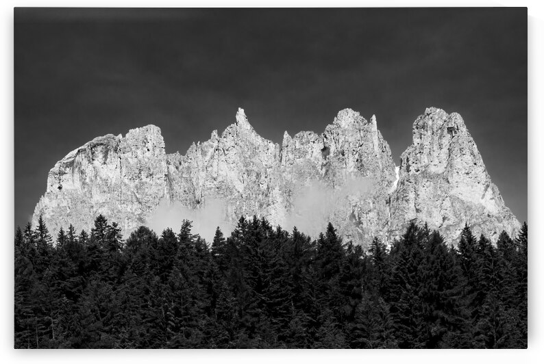 Possa di Fassa White Mountains by Norma Brandsberg Photography