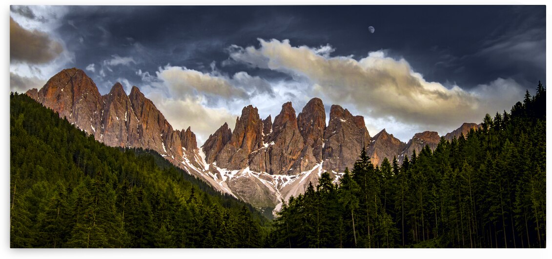 Italian Dolomite Mountains Val di Funes Skyline by Norma Brandsberg Photography