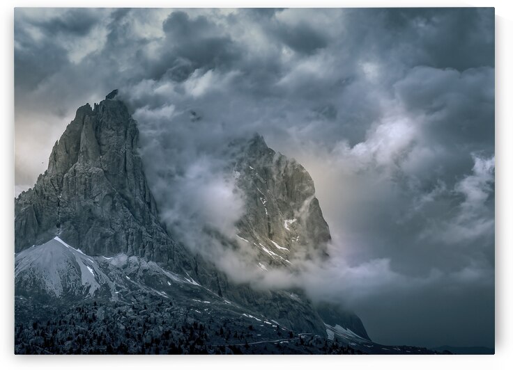 Northern Italy Passo di Fassa Ring Clouds by Norma Brandsberg Photography
