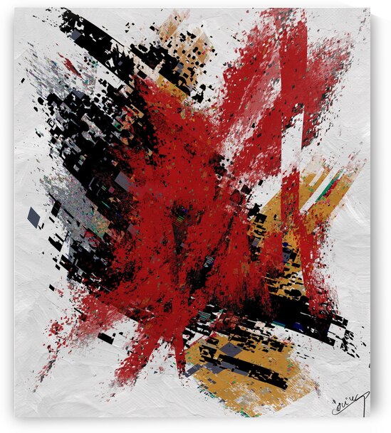 Chaotic Pixel Symphony - Abstract Art Print by Corina Ioana