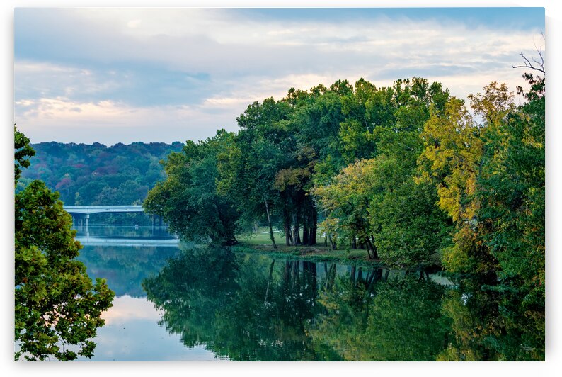 Crisp Fall Morning Lake Reflections by Jennifer White