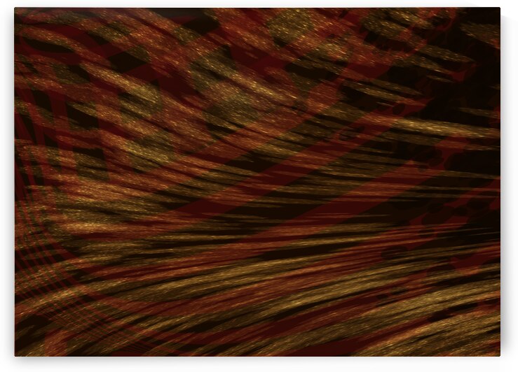 Red and Gold Wave  by Iris H Richardson