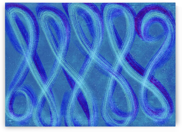 Dream Wave Purple and Blue by Iris H Richardson