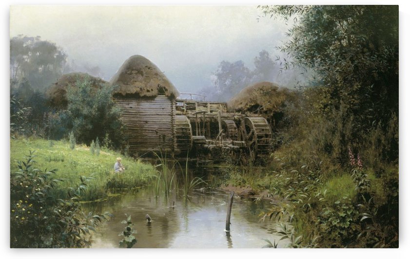 View of a mill by Vasily Dmitrievich Polenov