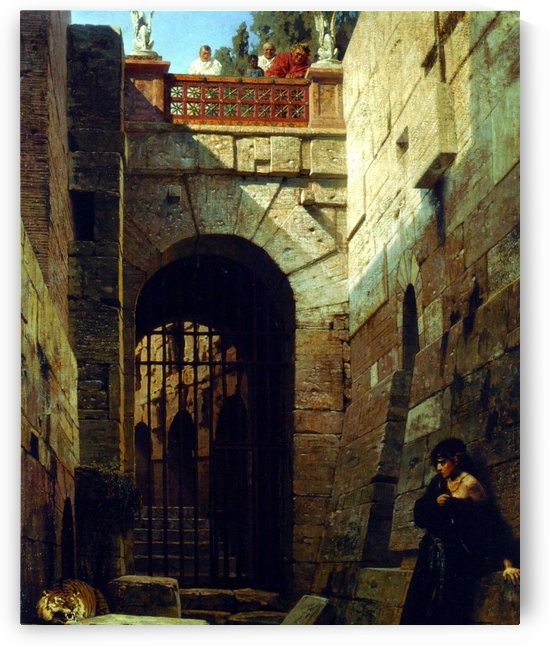 A woman at the ruins by Vasily Dmitrievich Polenov