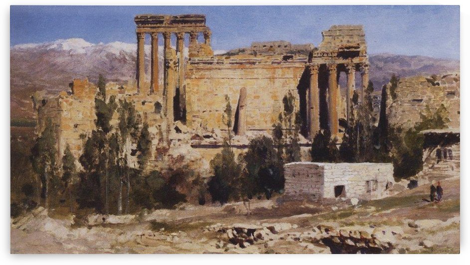 The temple of Jupiter 1882 by Vasily Dmitrievich Polenov