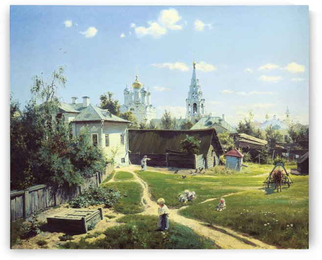 A rural landscape by Vasily Dmitrievich Polenov