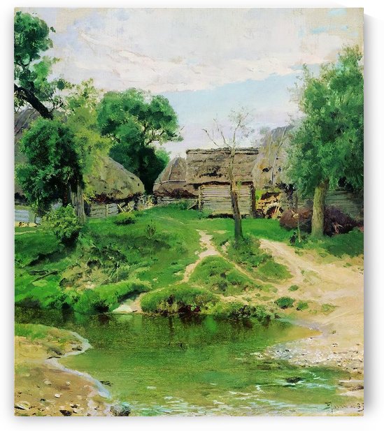 Turgenevo village by Vasily Dmitrievich Polenov