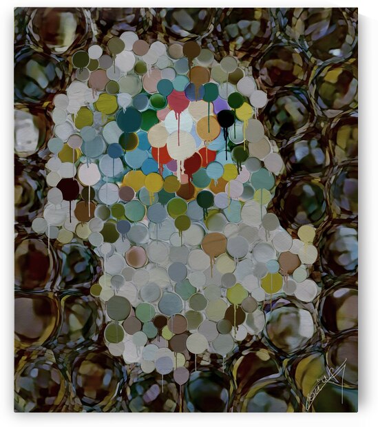 Marble Colorburst Odyssey - Abstract Art Print by Corina Ioana